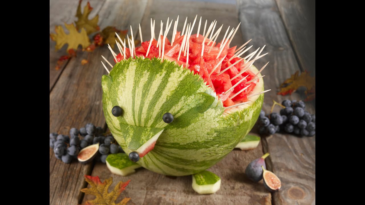 Watermelon Hedgehog Carving