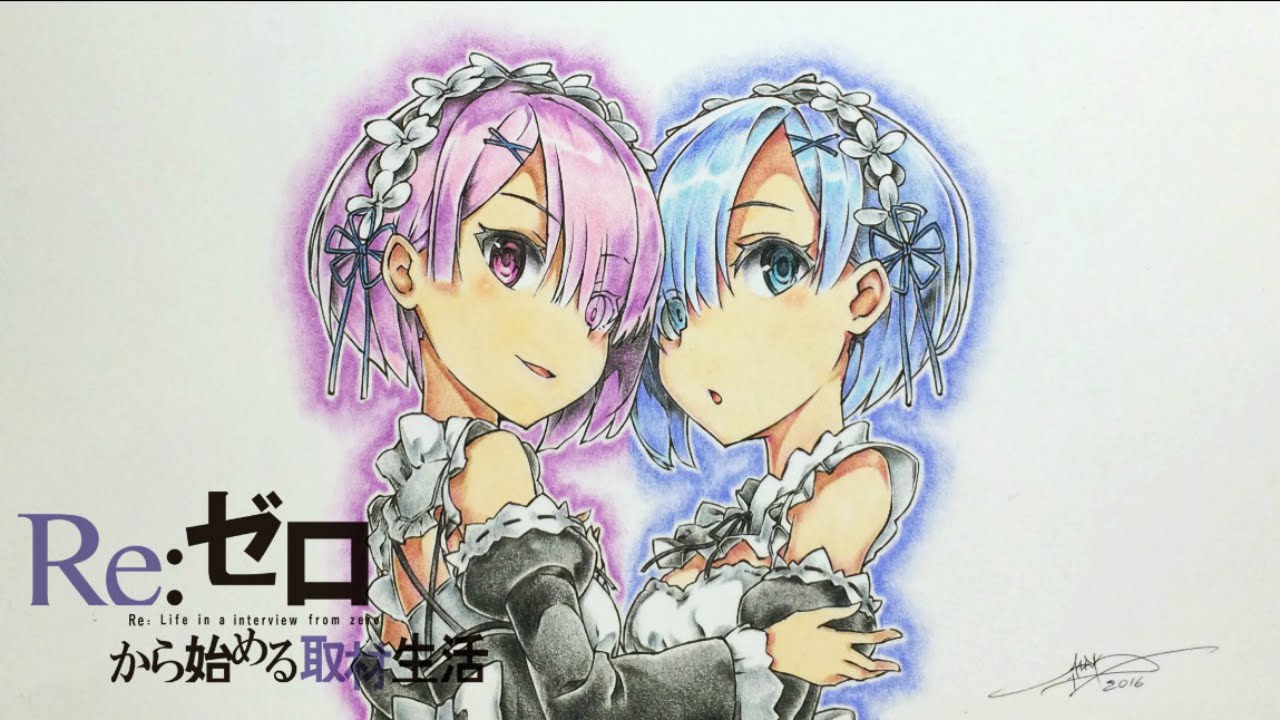 Drawing Rem & Ram - Re: Zero