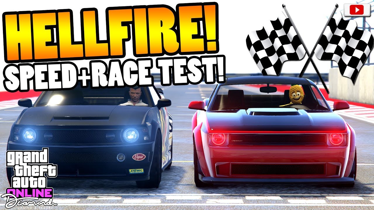 🤯🏁Zieht Er Alle Muscle Cars??🤯🏁 HELLFIRE Speed + Race Test! [GTA 5 Online Casino Update DLC]