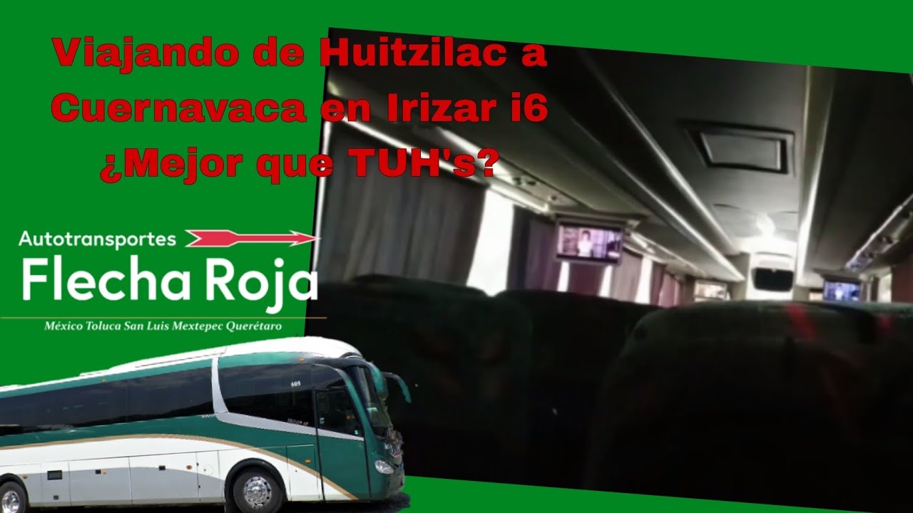 Viajando en Flecha Roja Scania Irizar i6 - De Huitzilac a Cuernavaca
