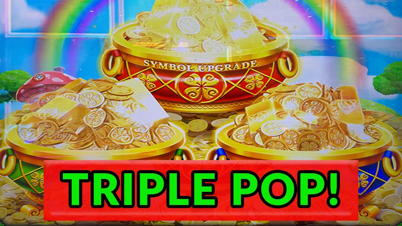 TRIPLE POP HANDPAY! ➤ My BIGGEST WIN on TRIPLE COIN TREASURE