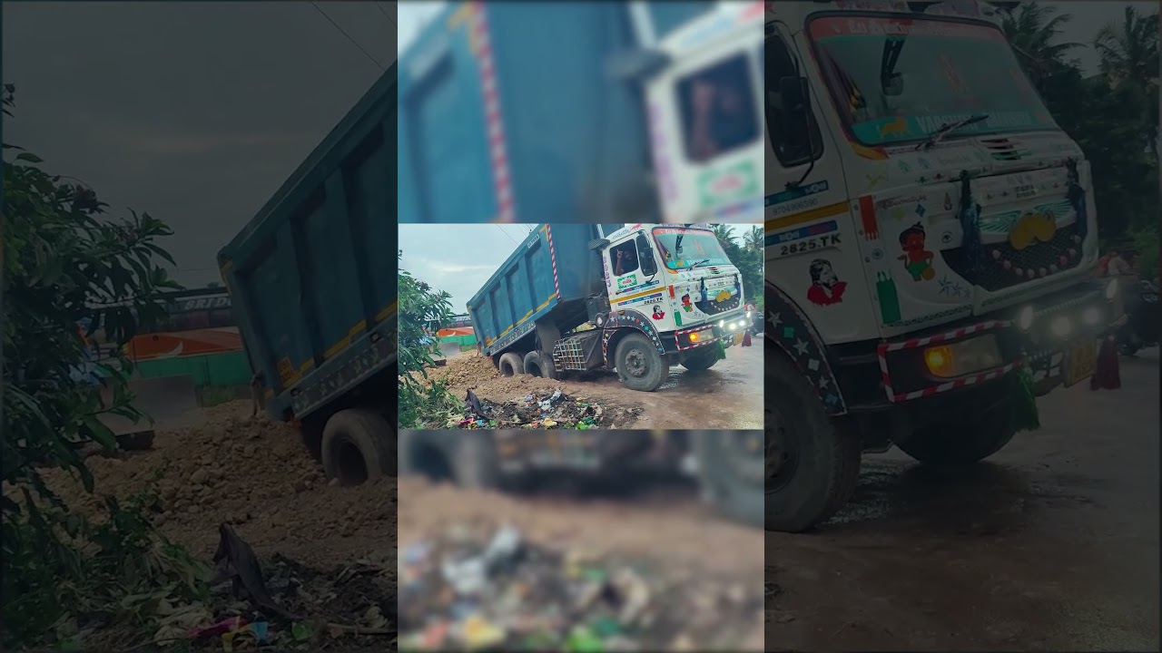 Tata Tipper Truck Unloading