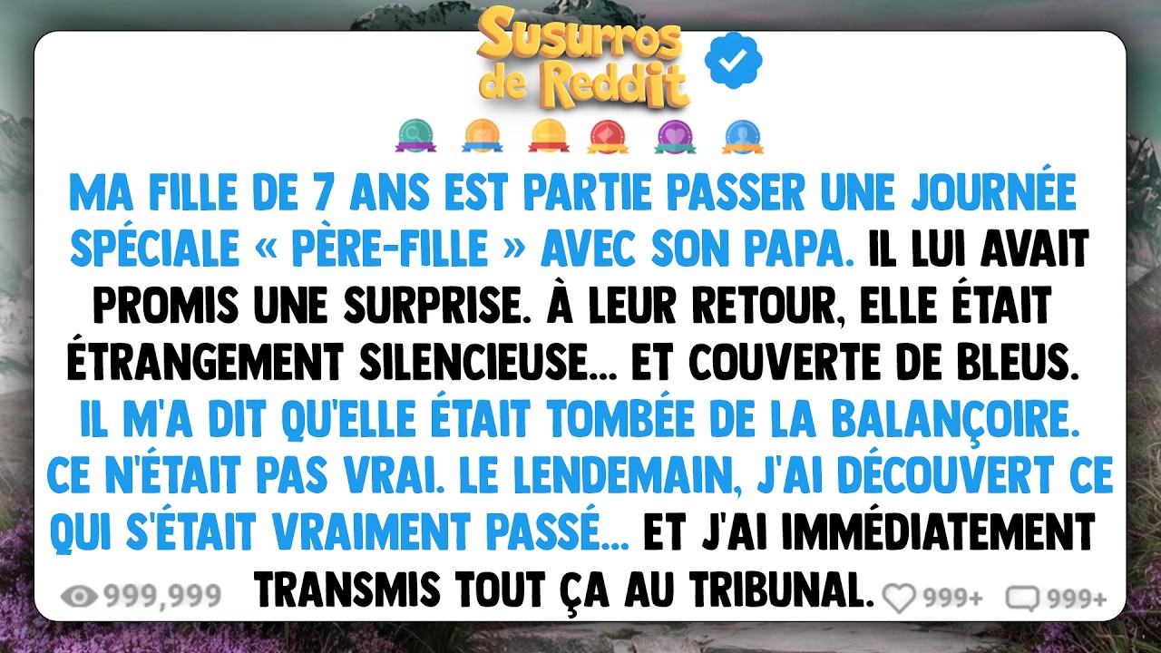 Ma fille de 7 ans est partie passer une journée spéciale «père-fille» avec son papa. Il lui avait...