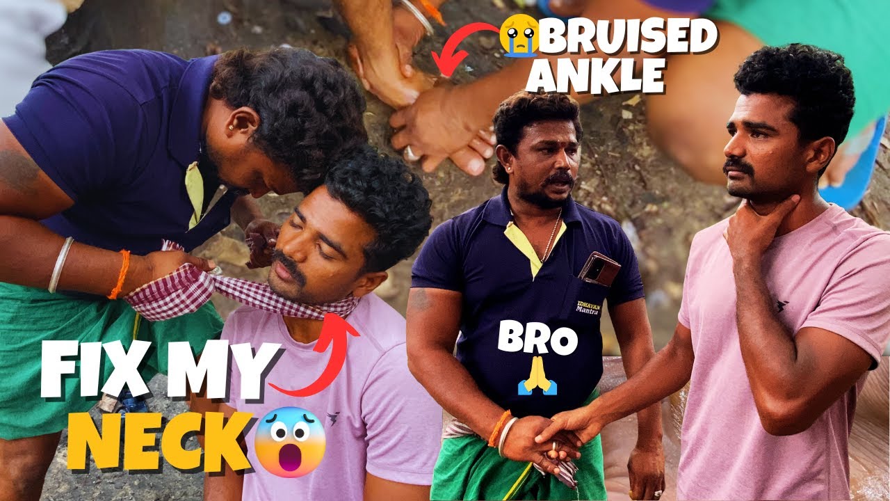 I GOT 🤥NECK SPRAIN & FIX 🔥SWOLLEN 🦶🏻ANKLE | TOO MUCH 😪PAIN #hogenakkal  #neckcracking #anklepain