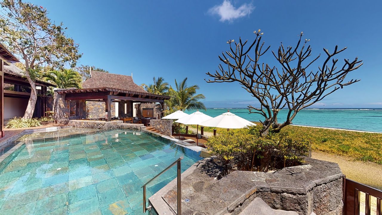 Vid&eacute;o 4K & Visite Virtuelle 3D Matterport de la Grand Beachfront Villa, JW Marriott Mauritius Resort