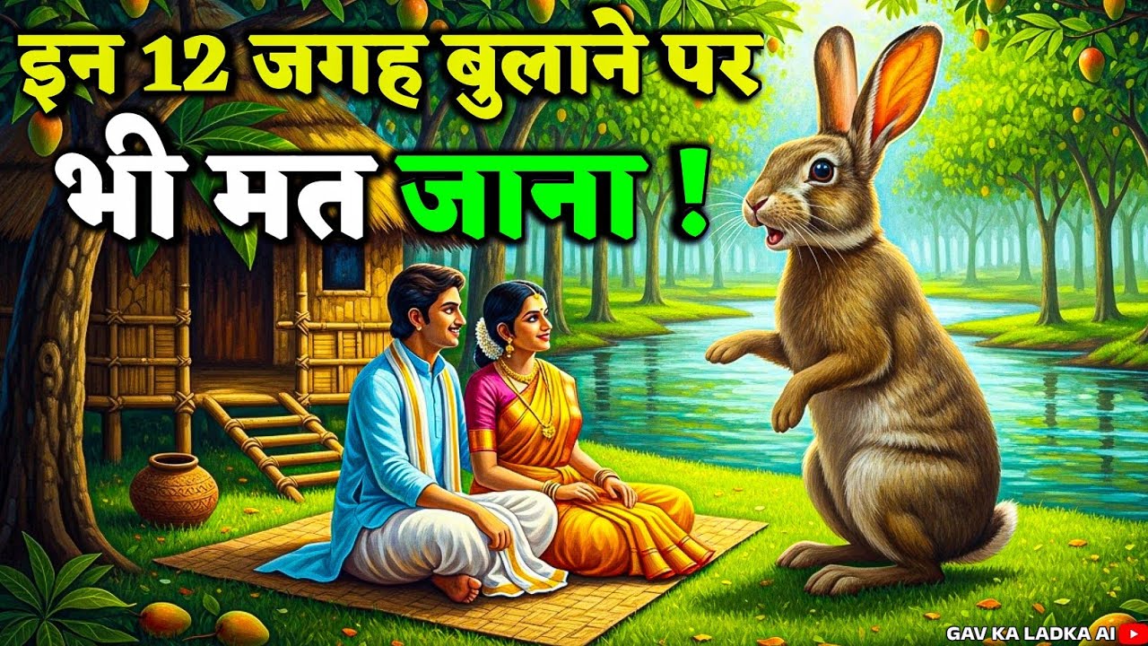 खरगोश की 12 गुप्त सीख | ये 12 जगह बुलाने पर भी मत जाना वरना गरीबी जिन्दगीभर नहीं छोड़ेगी | 2025