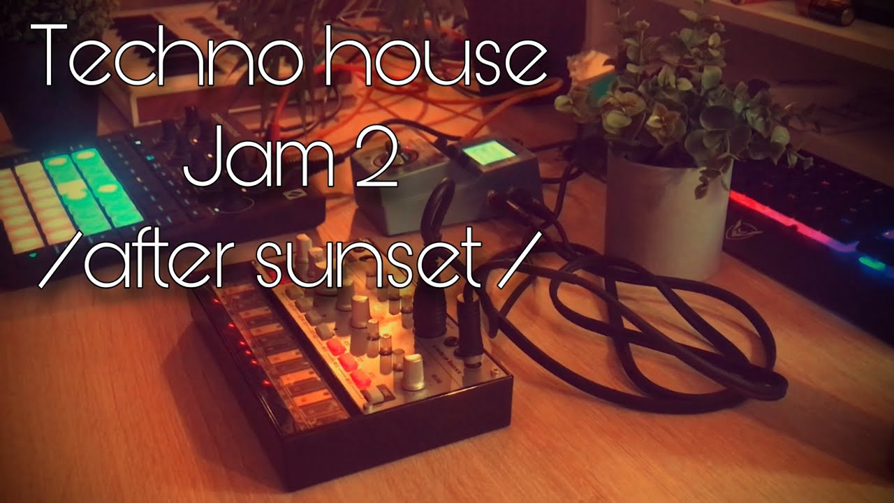 techno house jam 2 // after sunset // novation circuit tracks ~ volca bass