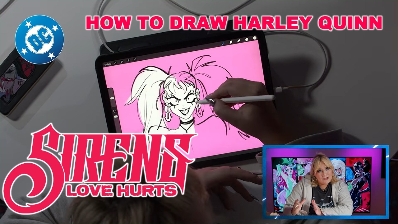 How to Draw Harley Quinn with Babs Tarr and Tini Howard | Sirens: Love Hurts | DC