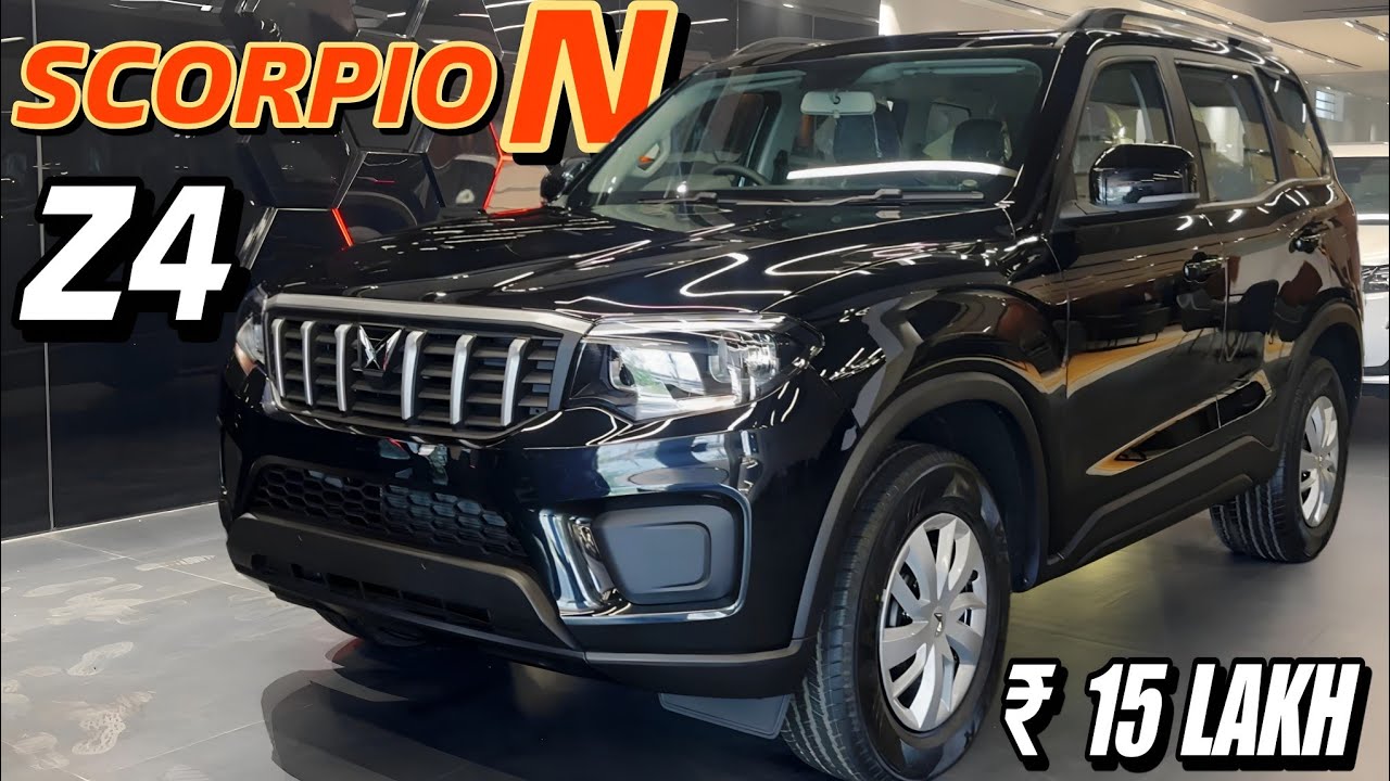 2025 MAHINDRA SCORPIO N Z4 BLACK WITH ALL ACCESSORIES PRICE  ₹15 LAKHS DETAILED REVIEW
