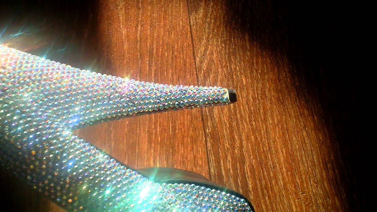 Handmade crystal heels