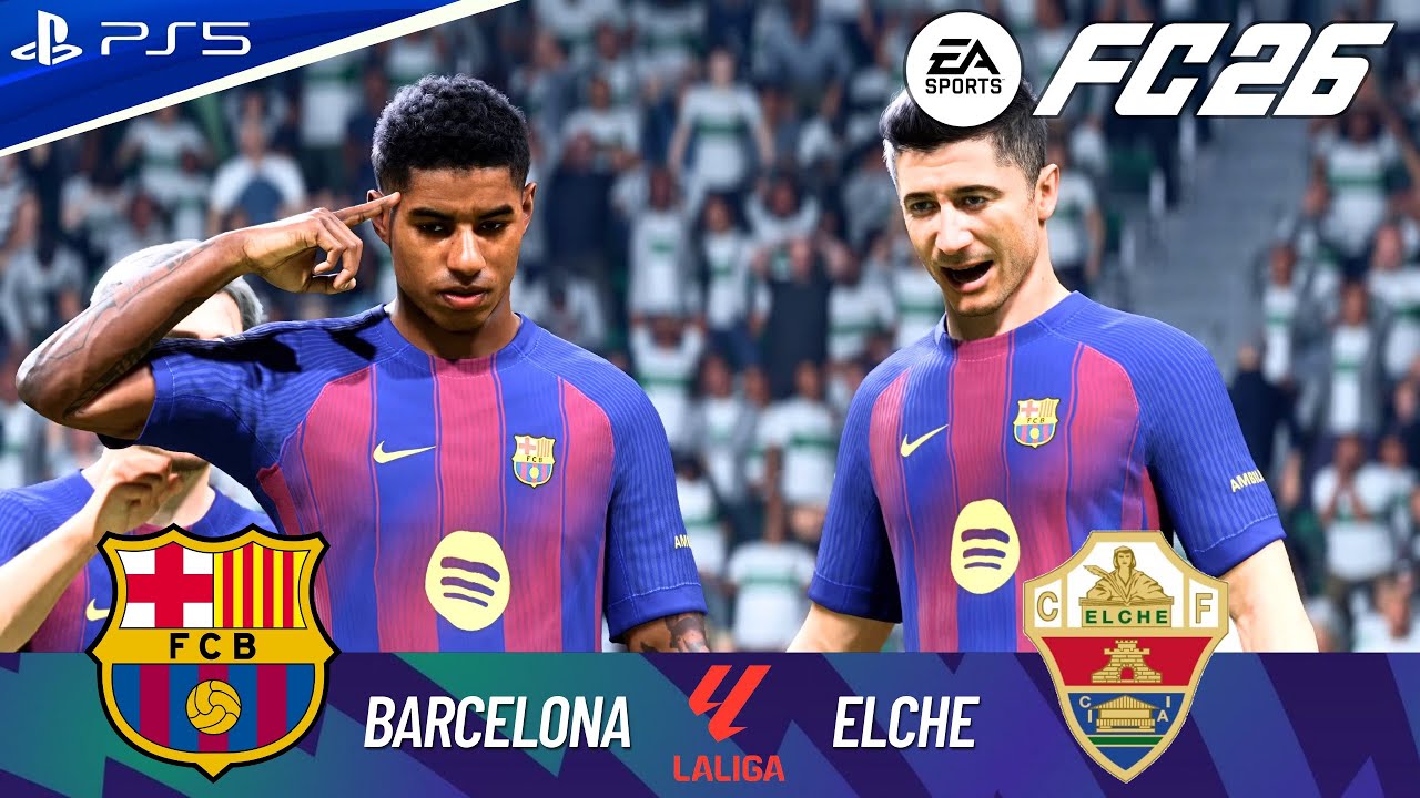 FC 26 - BARCELONA VS ELCHE FULL MATCH | LA LIGA 25/26 | 4K60