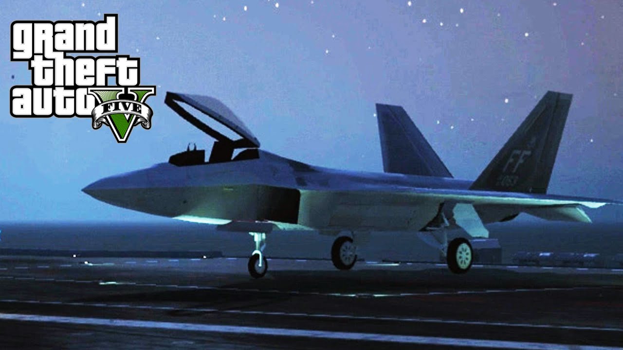 GTA 5 SP #24 - F-22 Raptor Mod