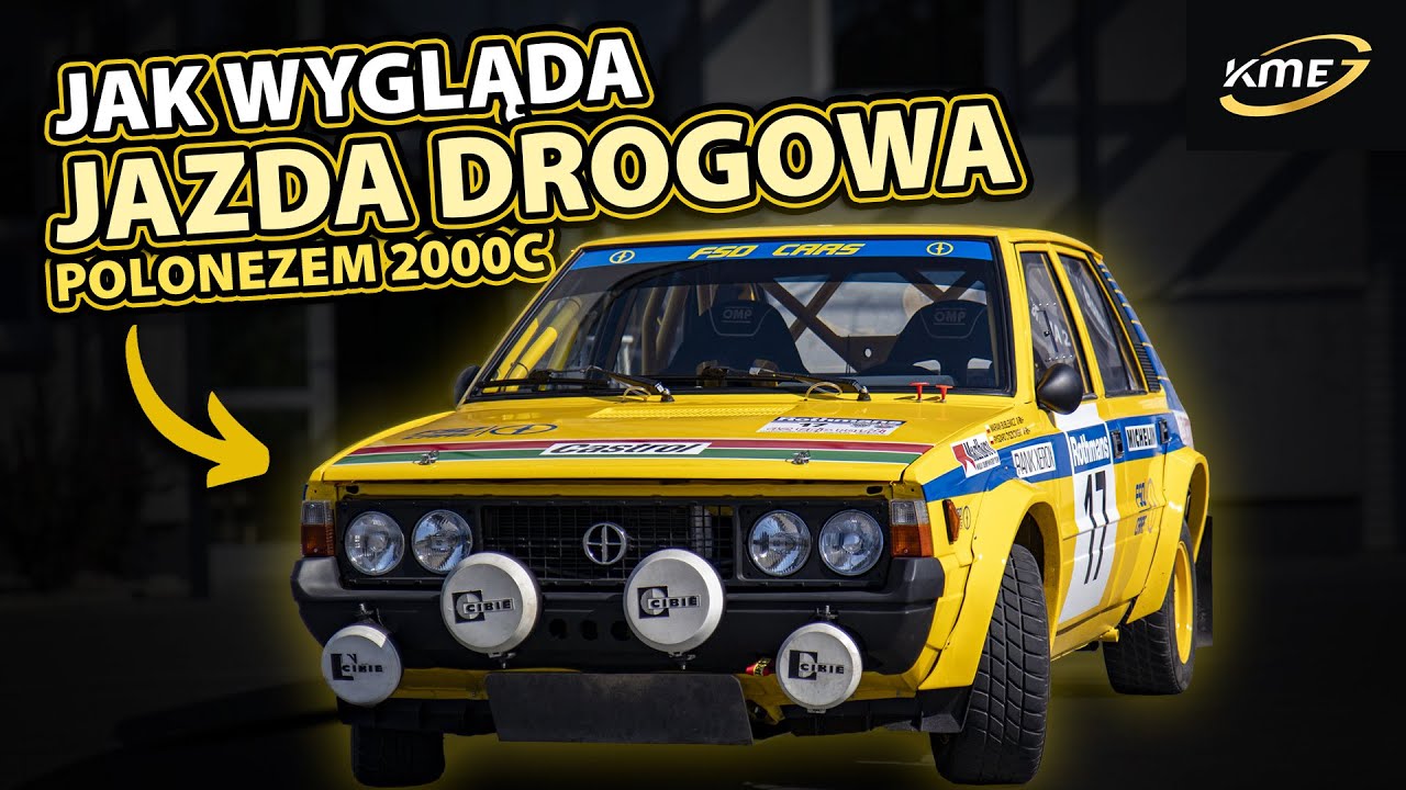 Jak wygląda jazda drogowa samochodem rajdowym - Polonez 2000C