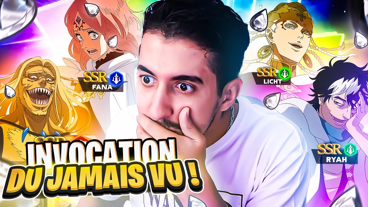 LA DINGUERIE DE FOU ! INVOCATION LICHT RYAH FANA VETT ! BLACK CLOVER MOBILE