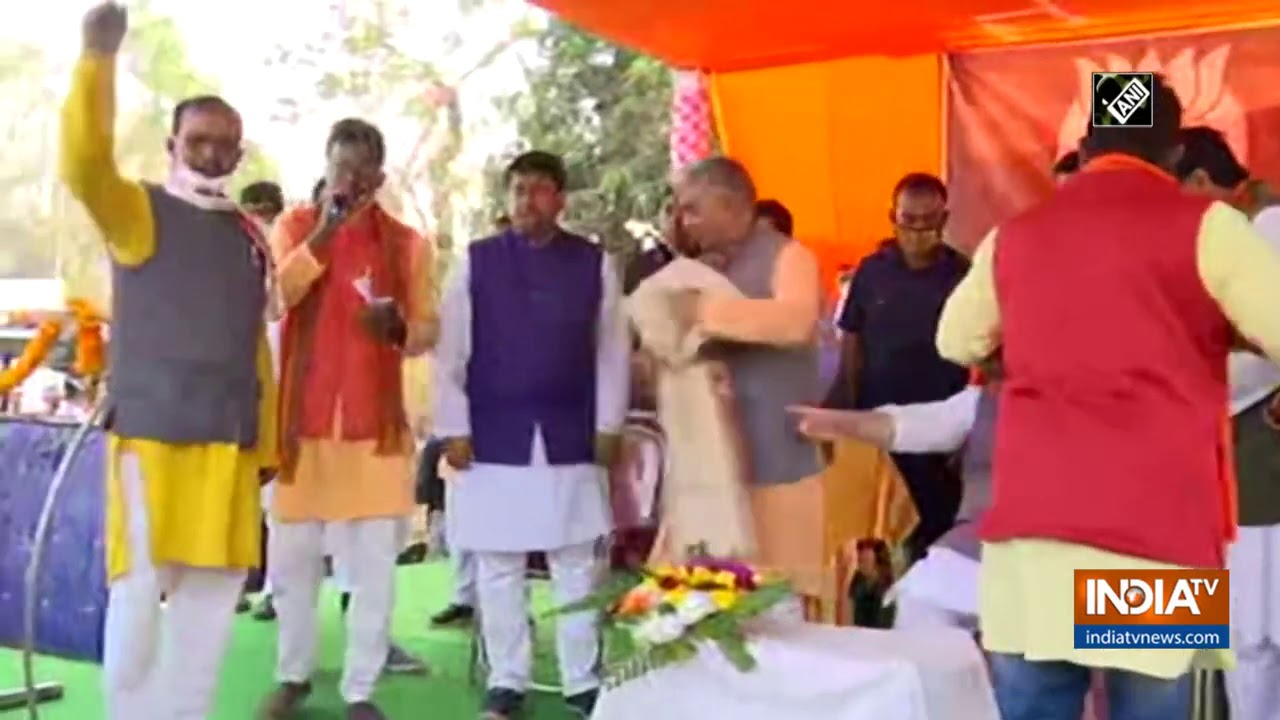 JP Nadda attends 'Chai Pe Charcha' in poll-bound WB