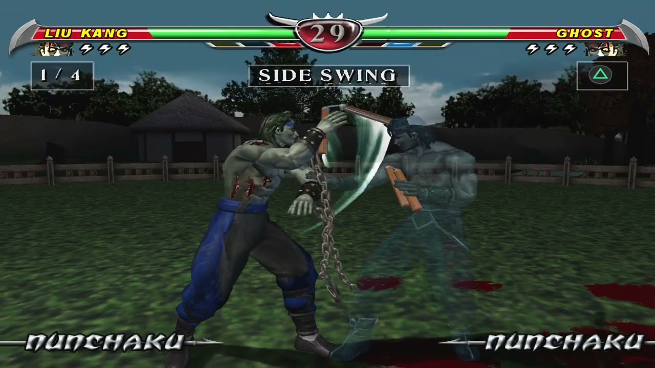 Blue Pants Liu Kang Training Mission in Ultimate Mortal Kombat Deception Konquest Mode