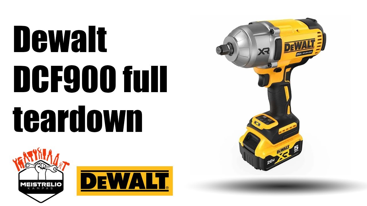 Dewalt DCF900 full teardown step by step