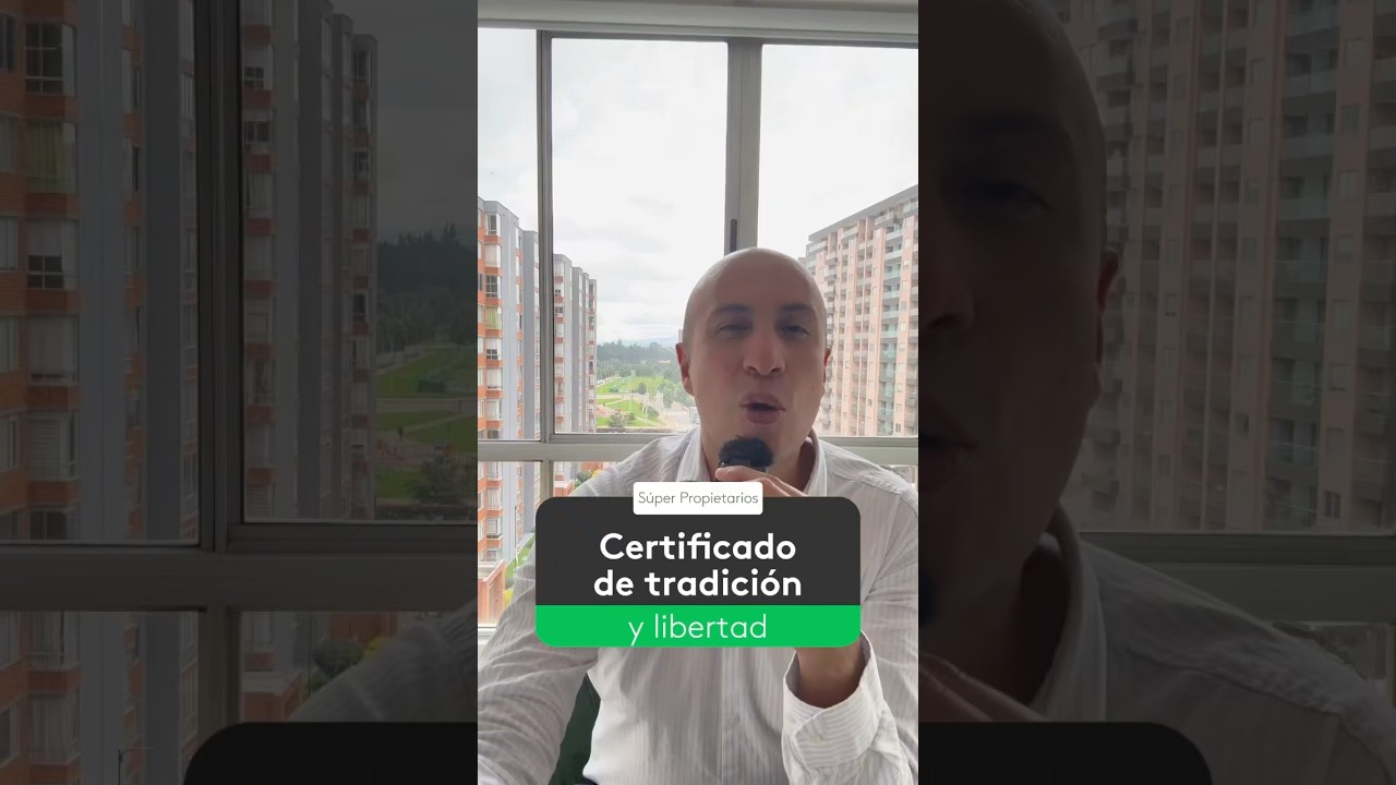 El certificado de tradici&oacute;n y libertad es el documento que te define como due&ntilde;o