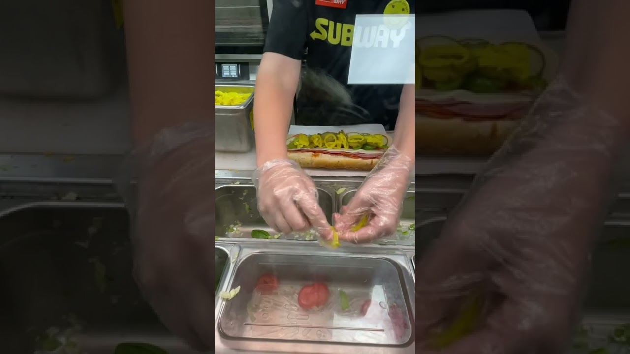 How to make a spicy Italian sub from subway for Mr.birds class