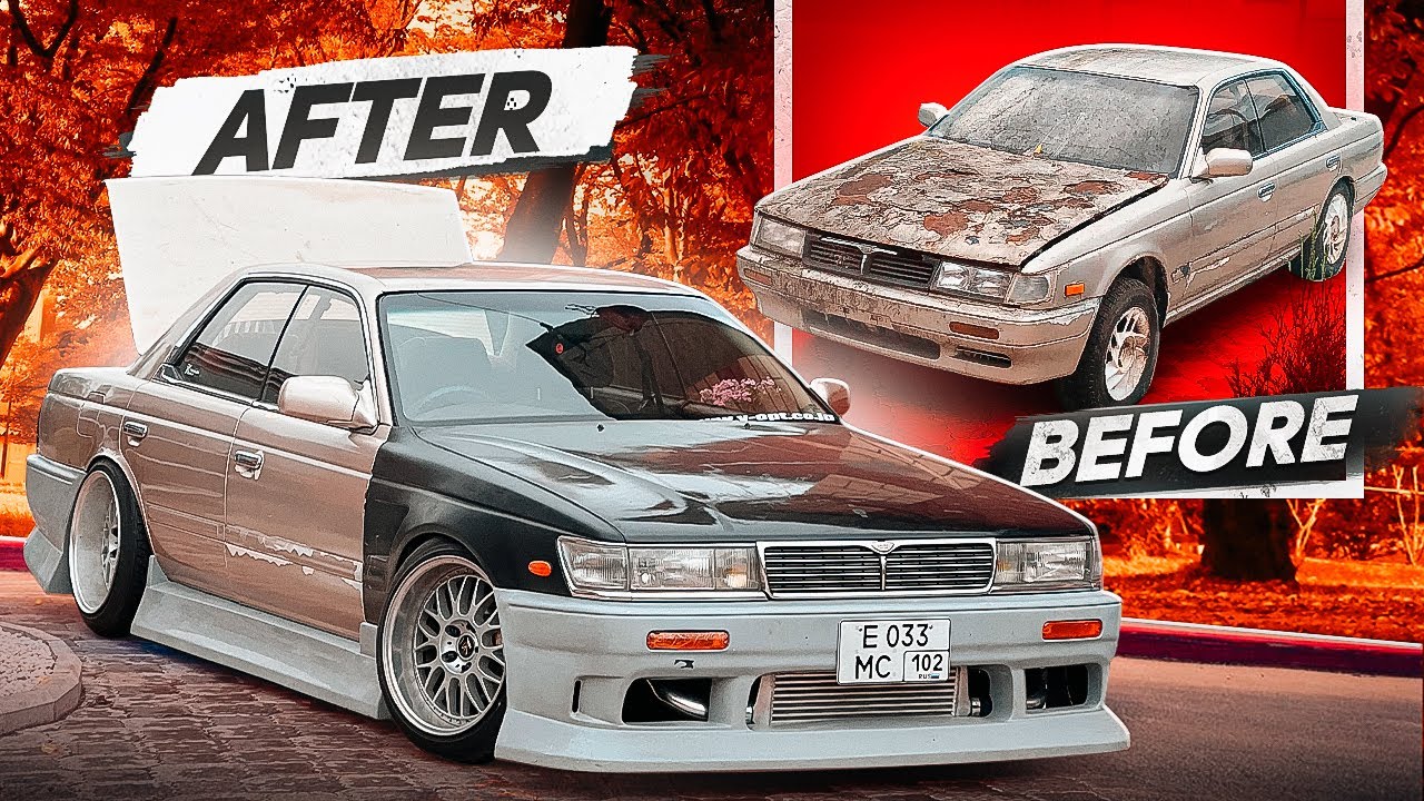 Tuning and Repair old Nissan Laurel C33! СБОРКА ЛАВРА ЗА 20 МИНУТ! ПЕРВЫЙ ВЫЕЗД, BURNOUT, DRIFT!