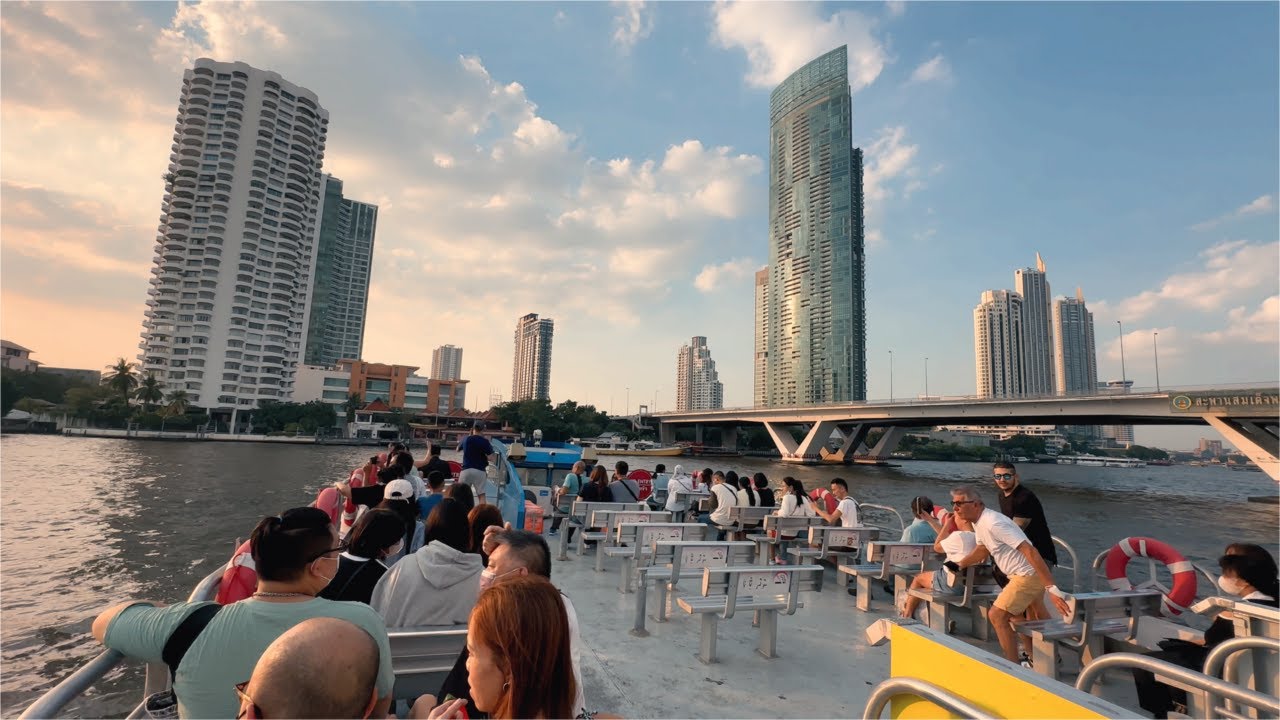 🇹🇭 4K HDR | $1 Only😲 , Chao Phraya River Boat Tour ☀️🌊🚢