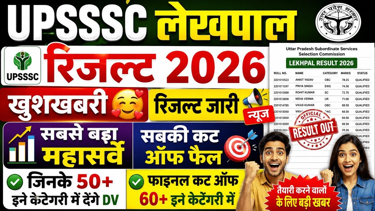 LEKHPAL CUT OFF 2026 | UP LEKHPAL CUT OFF 2026 | LEKHPAL RESULT 2026 KAB AAYEGA | UP LEKHPAL RESULT 