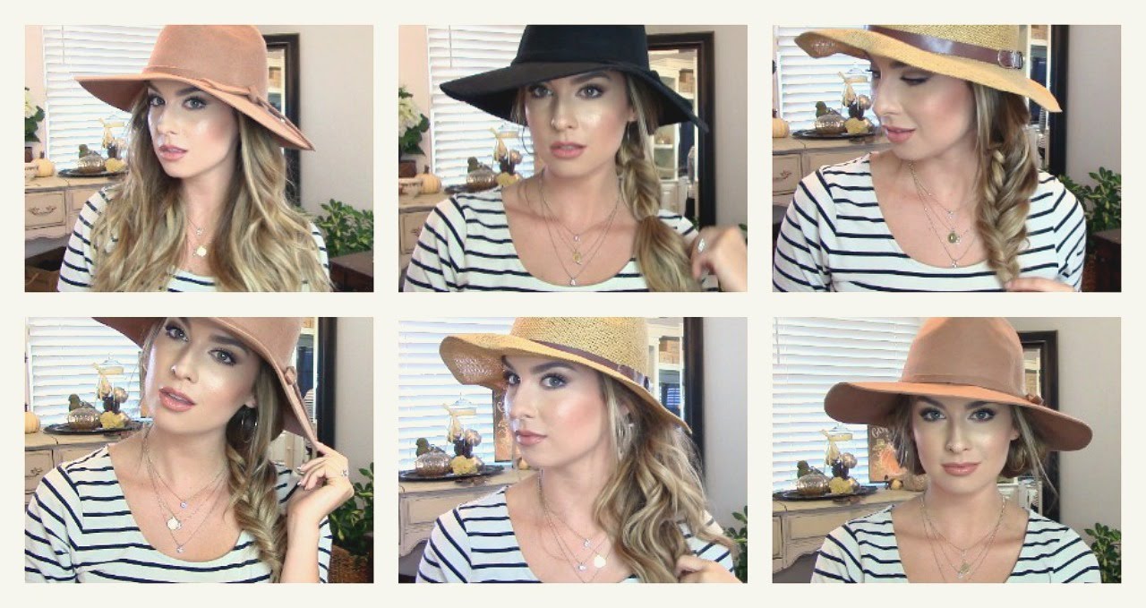 How To Style Your Hair With A Hat - 6 Styles Under 6 Minutes! Sexy, Chic, & Easy!