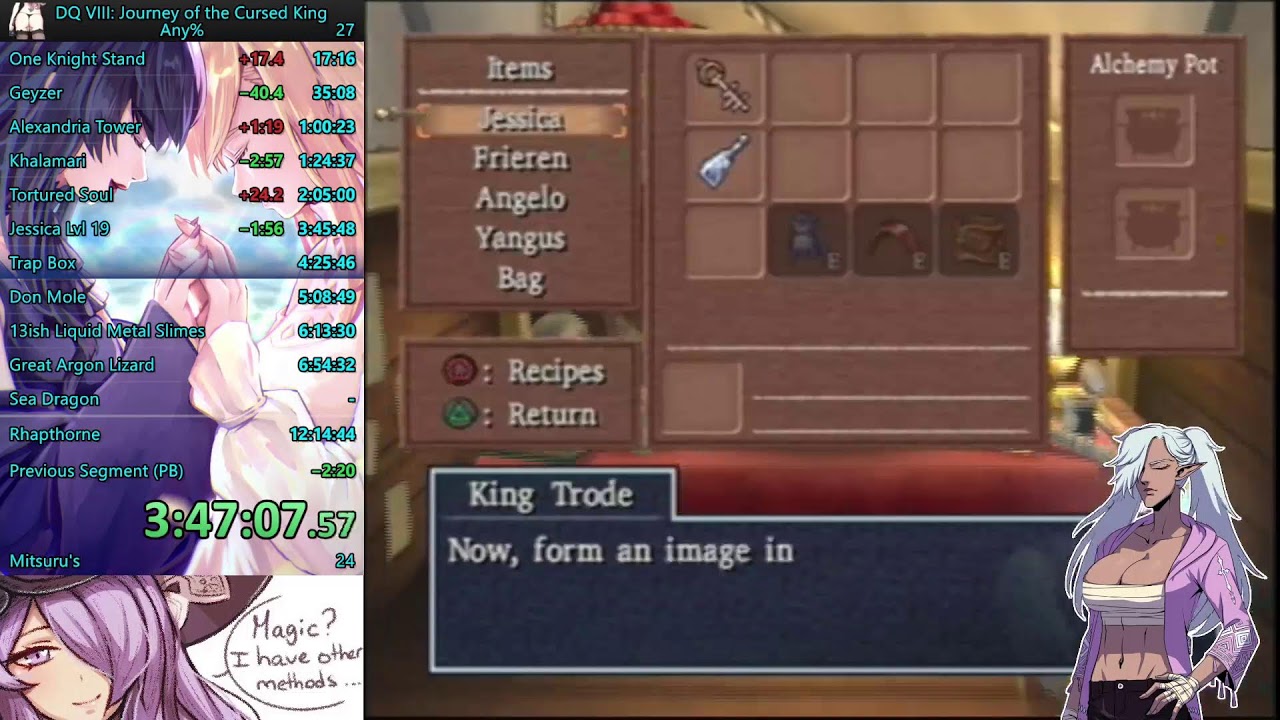 DQ8 RTA. The grind cannot stop. happy new gok year! choco elf vtuber