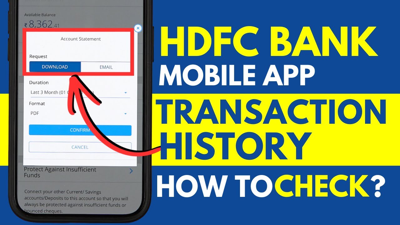 How to See Transaction History in HDFC App? Download Transaction History From HDFC Bank App