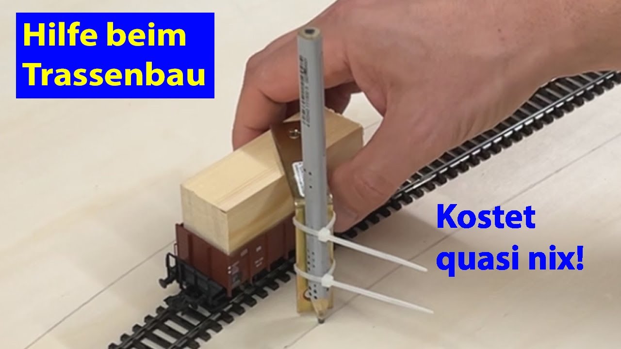 My model railroad dream layout: Train path sign wagon (English subtitles)