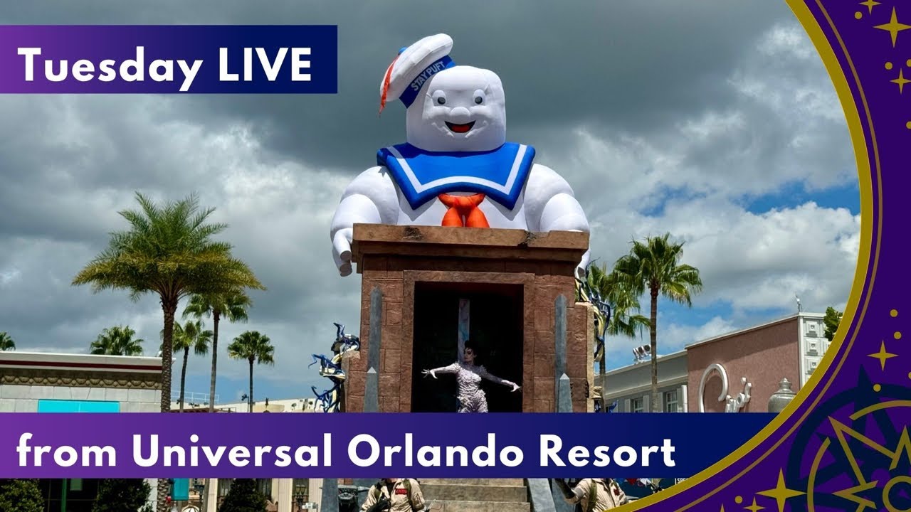 Tuesday Live at Universal Orlando Resort - Universal Mega Movie Parade with new Ghostbusters Ecto-1