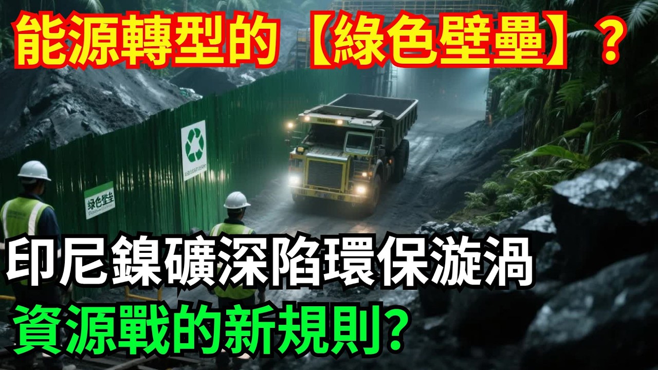 能源轉型的“綠色壁壘”？印尼鎳礦深陷環保漩渦，資源戰的新規則？【八哥說世界】#科普  #超級工程 #建造#中國基建