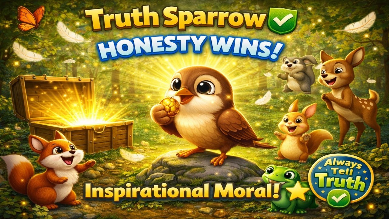 🕊️ The Honest Sparrow | Moral Story for Kids | TinyGuru Kids