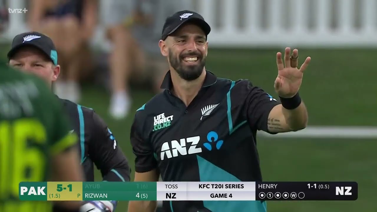 Rizwan top scores before Mitchell and Phillips chase | T20I 4 | BLACKCAPS v Pakistan | Hagley Oval