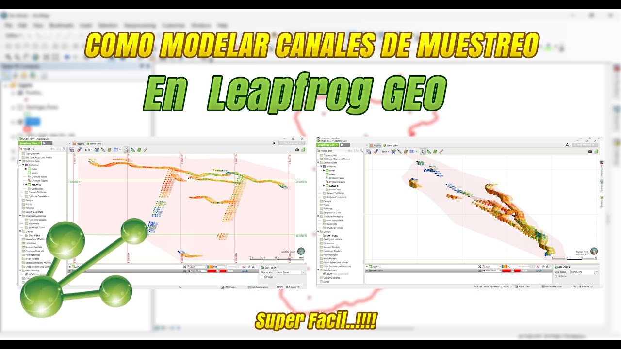 Modelamiento de canales de muestreo en Leapfrog GEO // Super Facil //