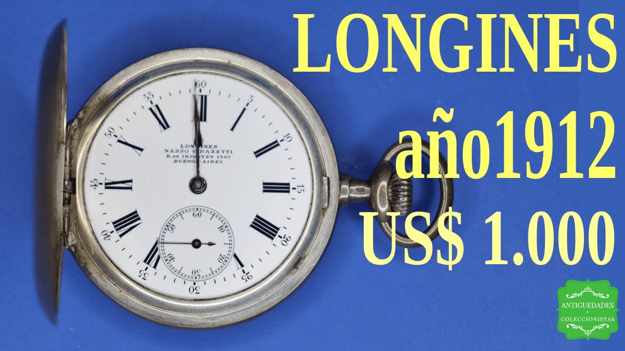 LONGINES de Plata. 1900. Antiguo Reloj de Bolsillo.