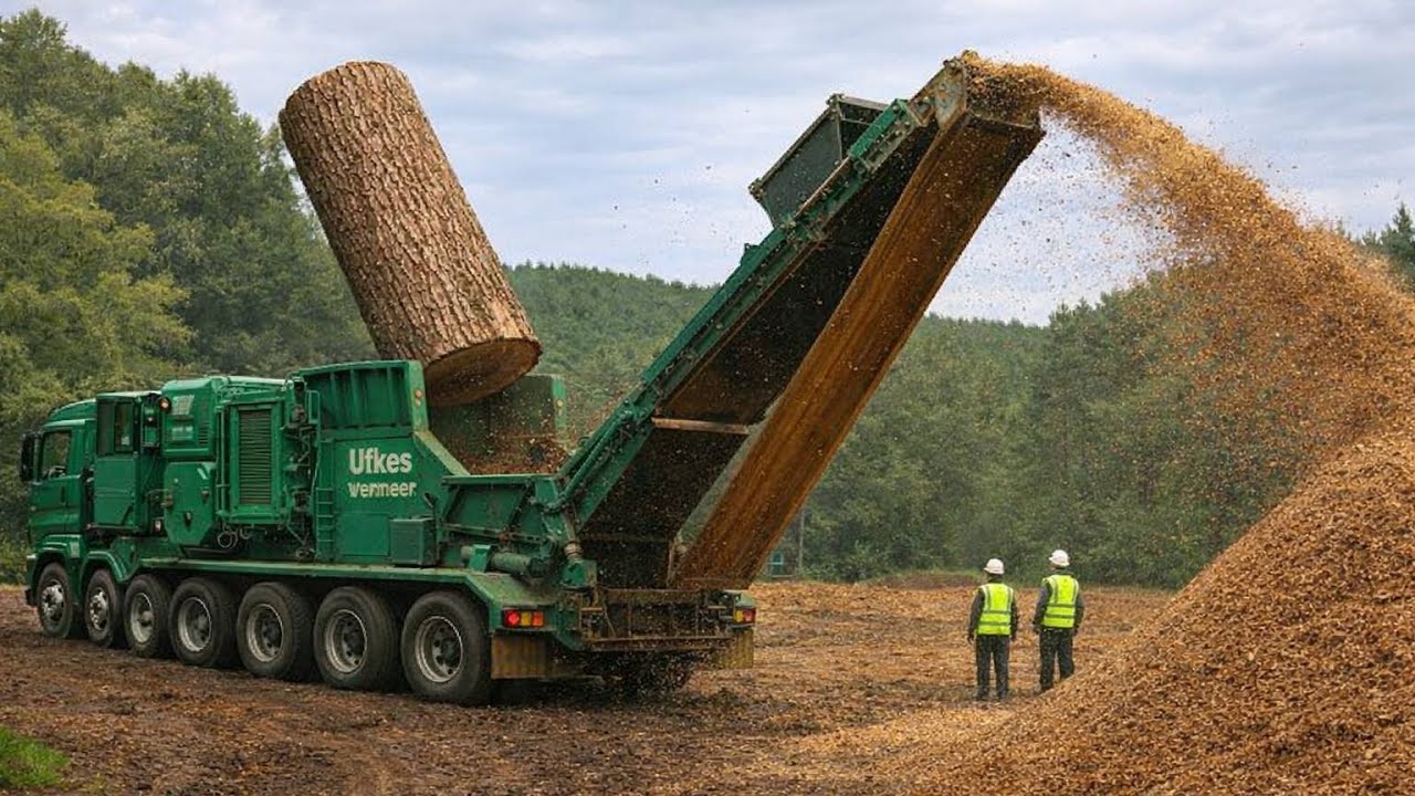 Fastest Firewood Processors & Dangerous Giant Chainsaw Machines