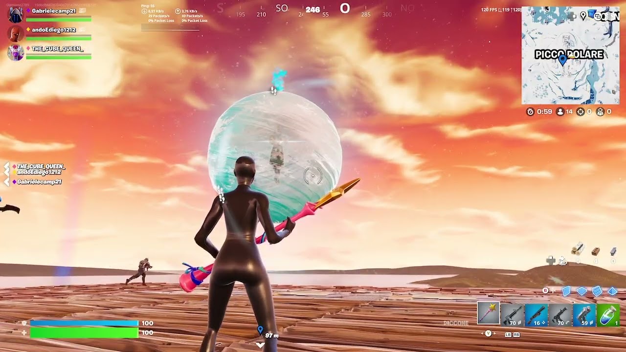 Evento di Fortnite OG re dei ghiacci 