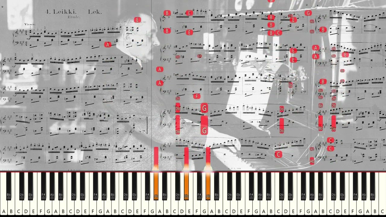 Oskar Merikanto: Nuorisolle, Op. 92 No 4 - Leikki, Lek (Play) [Nuoteista soitett]