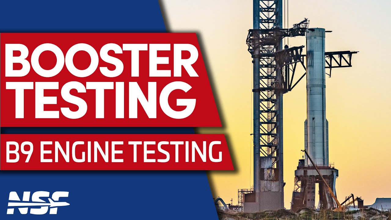 SpaceX Booster 9 Raptor Engine Testing