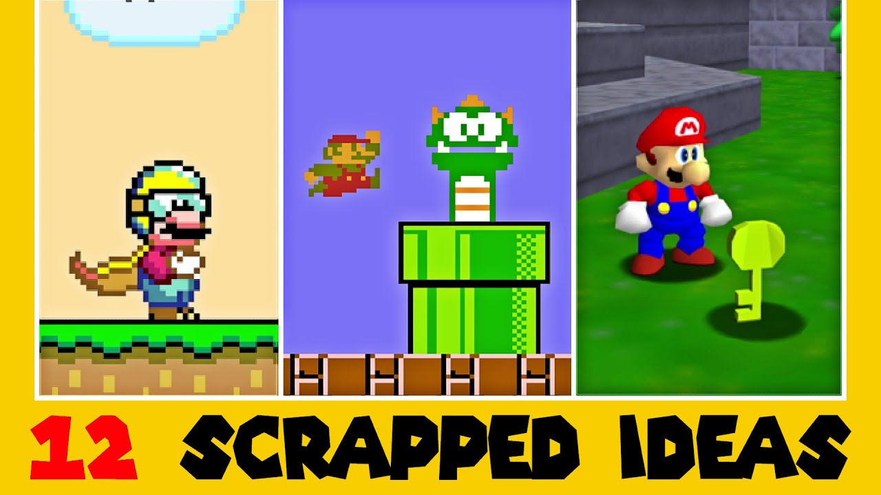 12 Scrapped Cool Things in Super Mario games