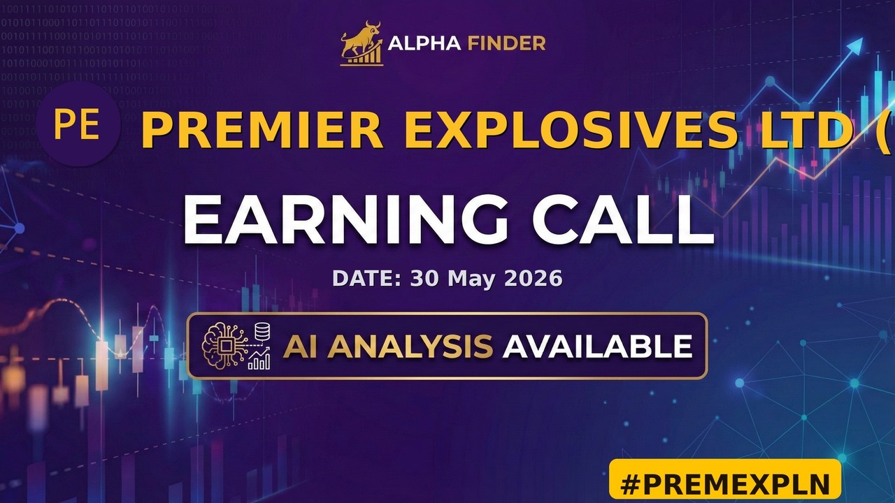 Premier Explosives Ltd (526247) | PREMEXPLN | Earning Call | Alfa Finder