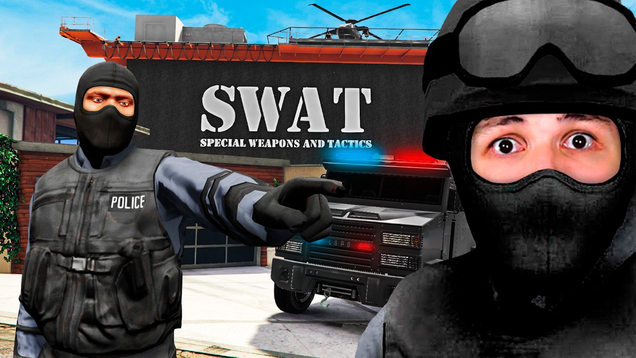 CONVERT&Iacute; la CASA de FRANKLIN en una BASE SWAT en GTA 5! 🏡👮&zwj;♀️ (Mods)