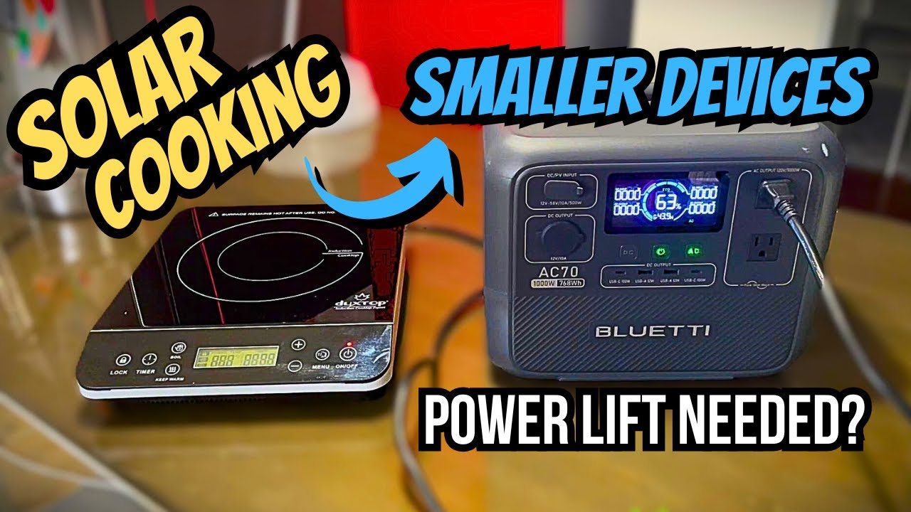 Want Solar Cooking on Smaller Bluetti Power Stations? - Lets Test AC70 & AC50B