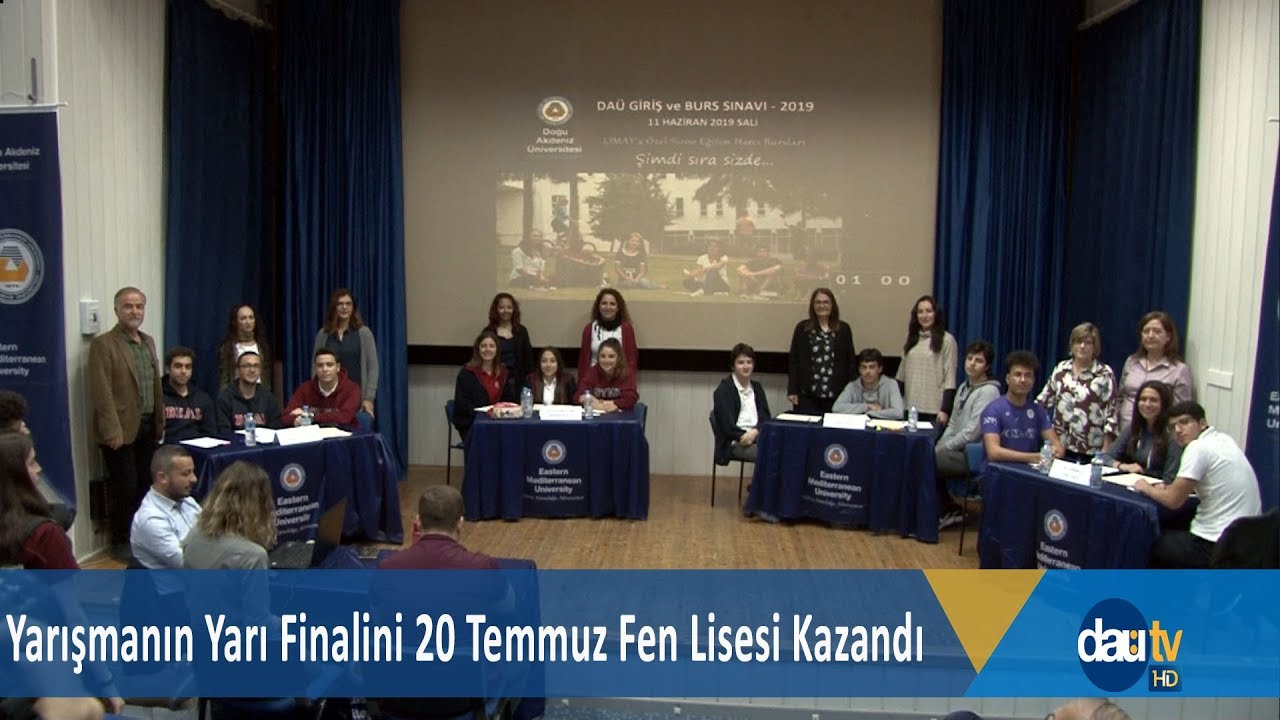 Yarışmanın Yarı Finalini 20 Temmuz Fen Lisesi Kazandı