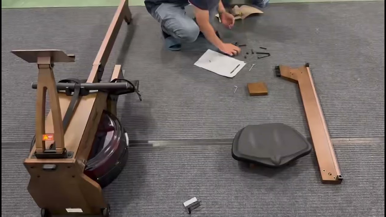 Wenoker - Wooden water resistance Rowing Machine RW211-50/RW211-51 Installation Video