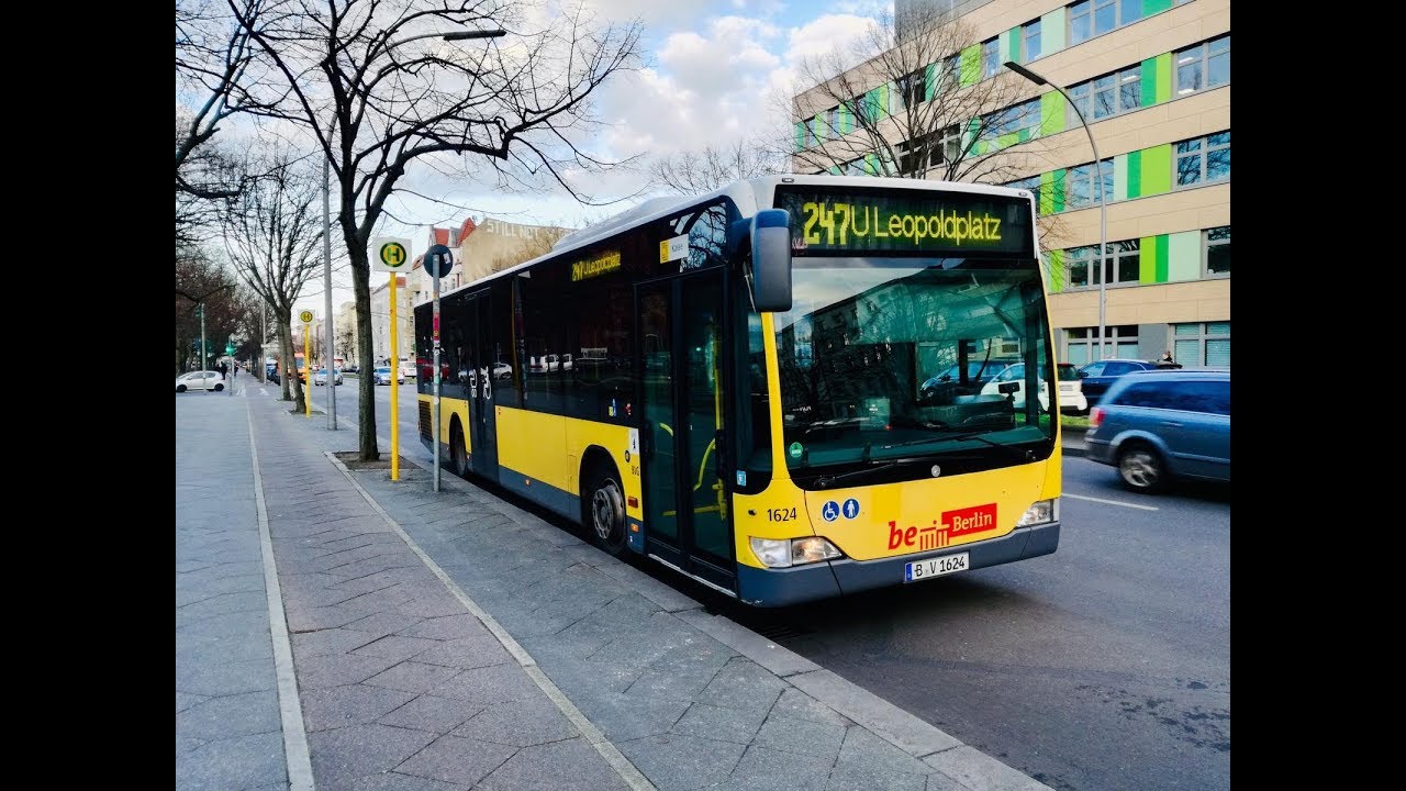 BVG Linie 247 vom Leopoldplatz zum S-Bhf.Nordbahnhof
