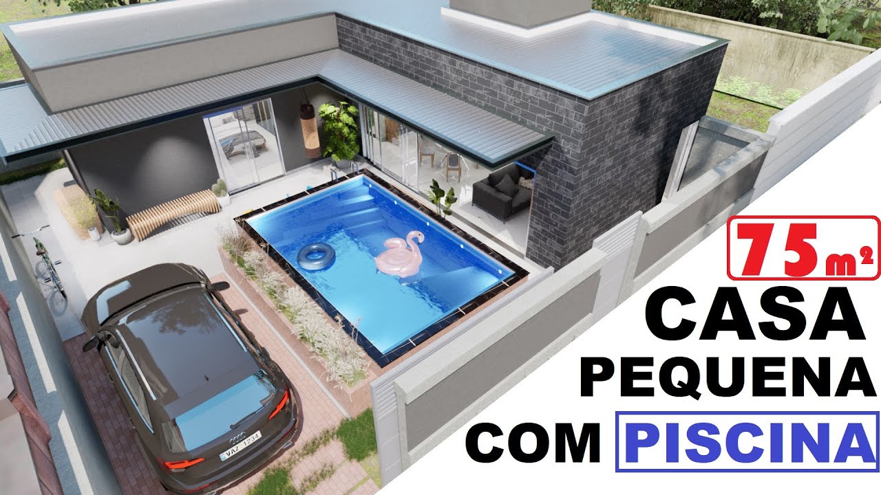 CASA T&Eacute;RREA  PEQUENA DE 70 m2   COM PISCINAM01 xml