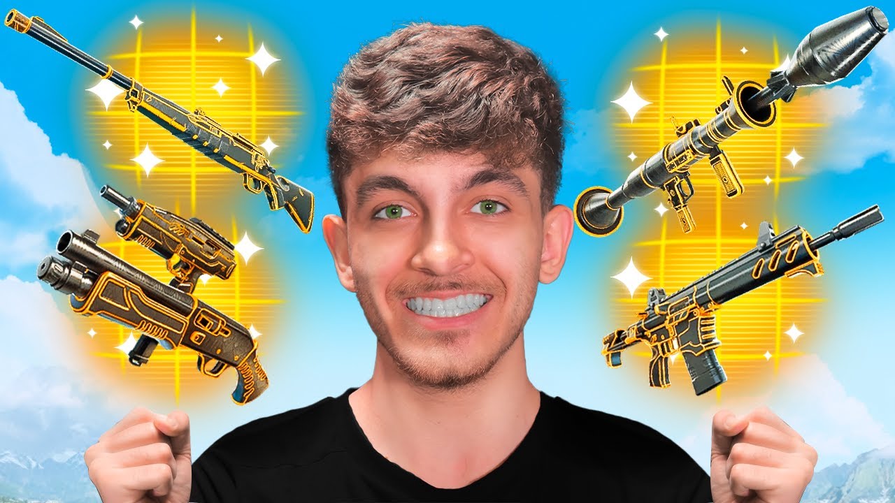 PEGUEI TODAS AS ARMAS EXOTICAS DO FORTNITE