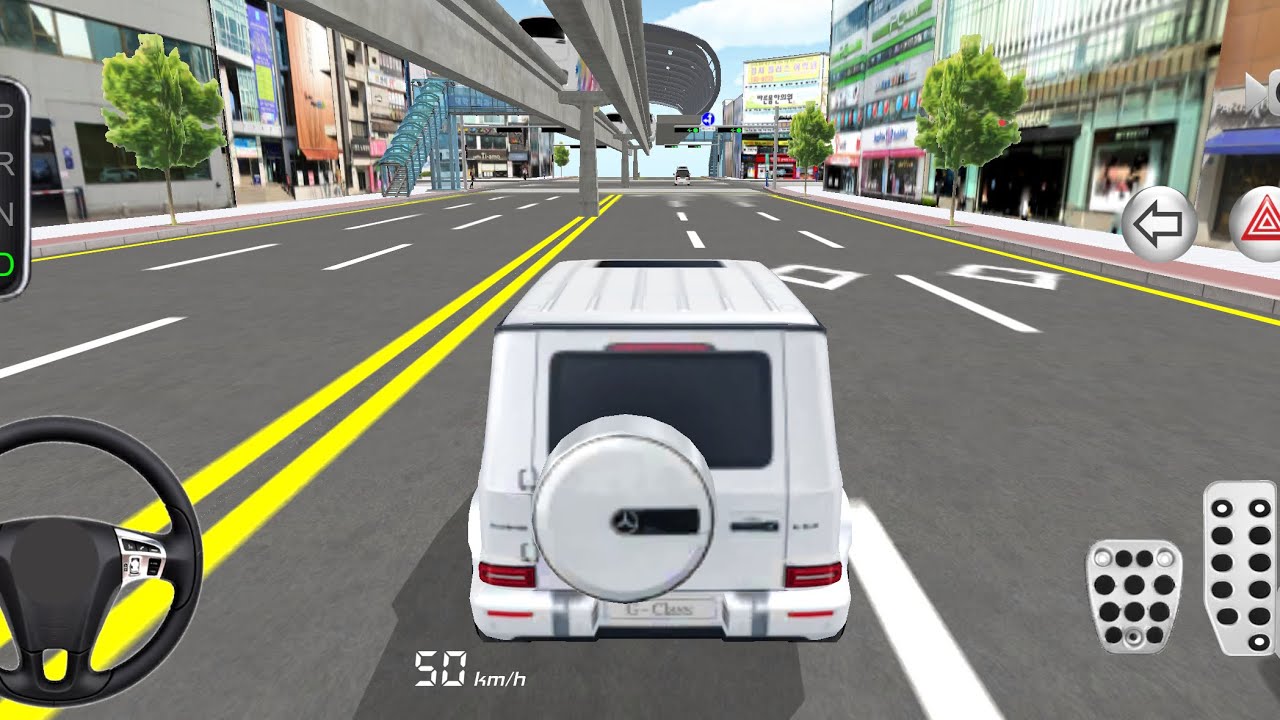 New White Mercedes G-Class - 3d Driving Class || Car Game #Gameplay #cargame